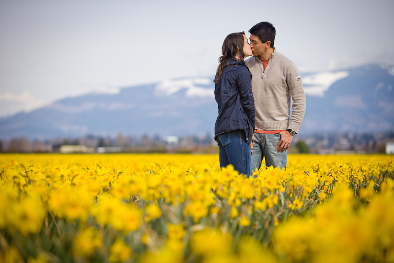 tulip festival seattle wa engagement session