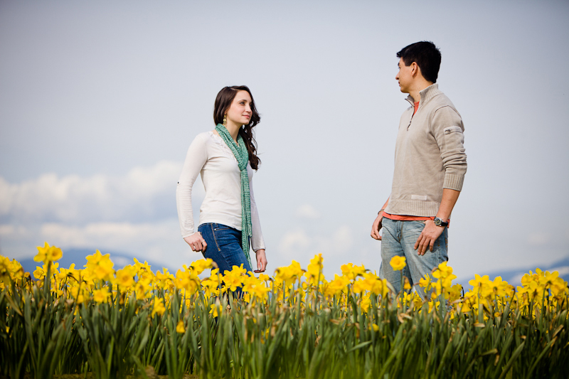 tulip festival seattle wa engagement session