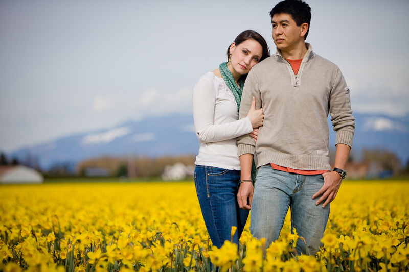 tulip festival seattle wa engagement session