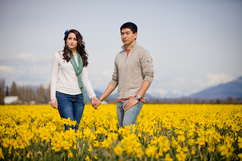 tulip festival seattle wa engagement session