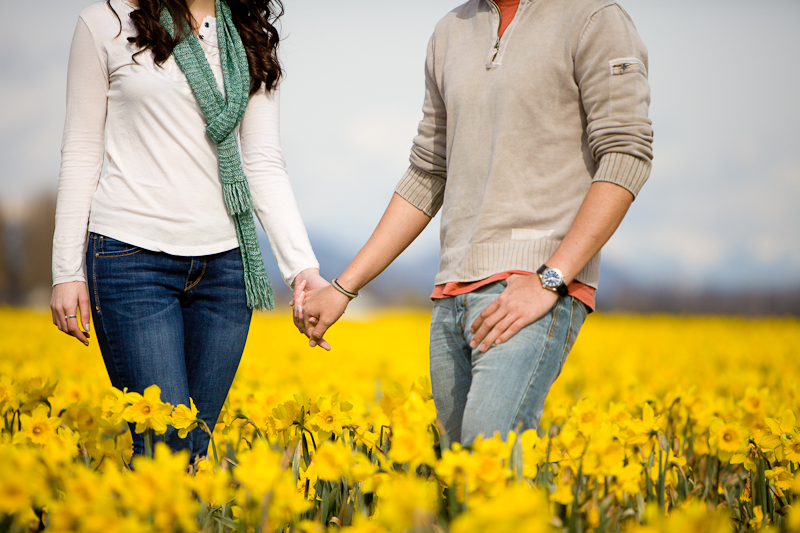 tulip festival seattle wa engagement session
