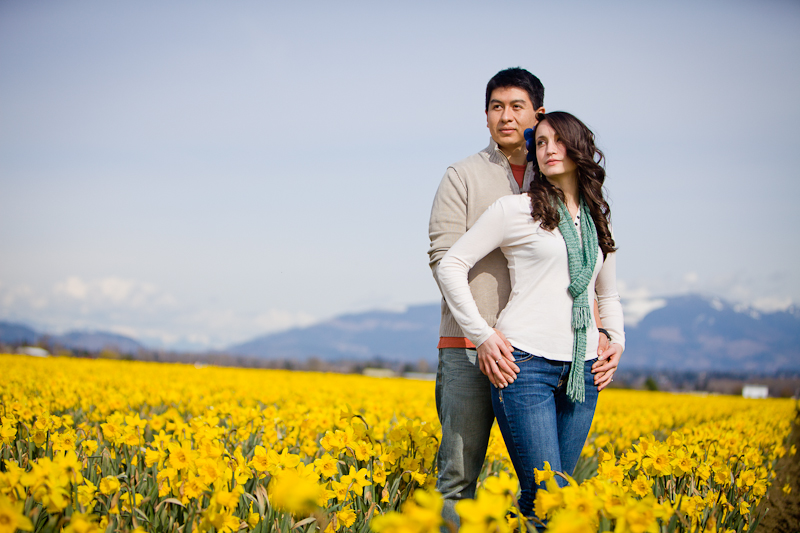 tulip festival seattle wa engagement session