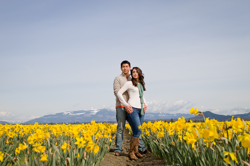 tulip festival seattle wa engagement session