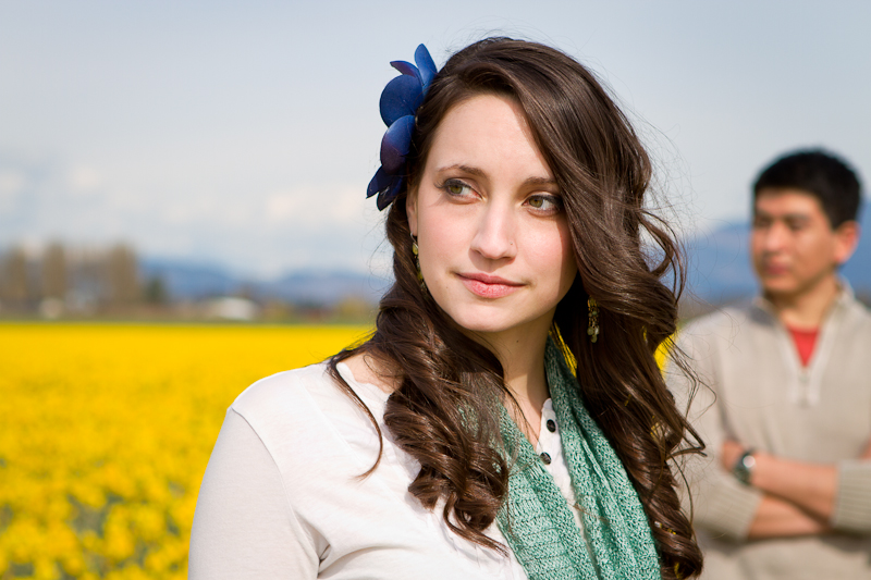 tulip festival seattle wa engagement session
